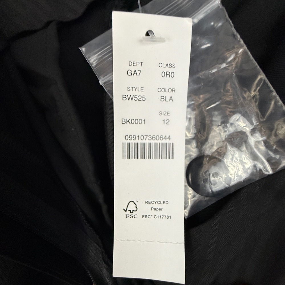 J.Crew Essential Pant Black Wide Leg Pleated High Rise Trousers Womens 12 - Picture 12 of 13